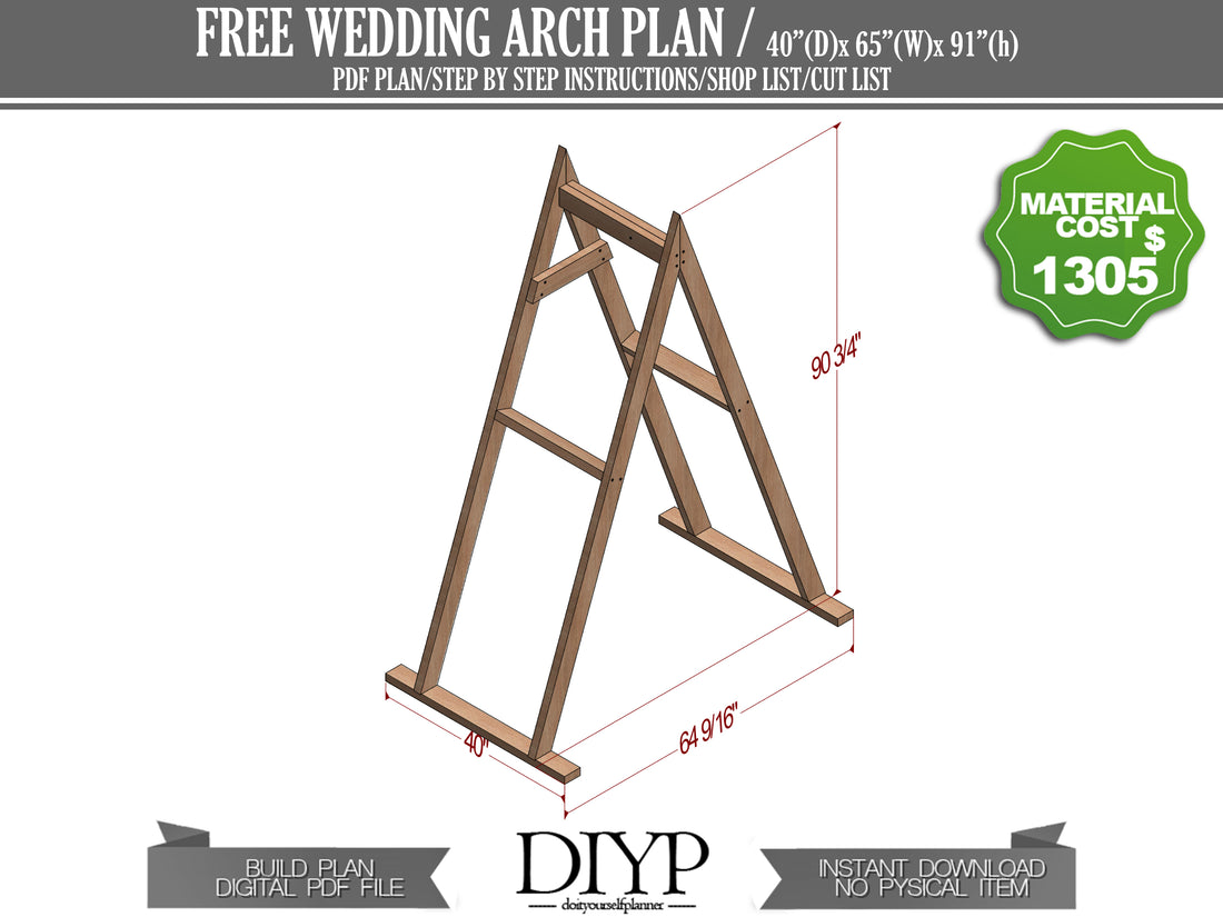Free Wedding Arch Plan, free wedding arbor plans