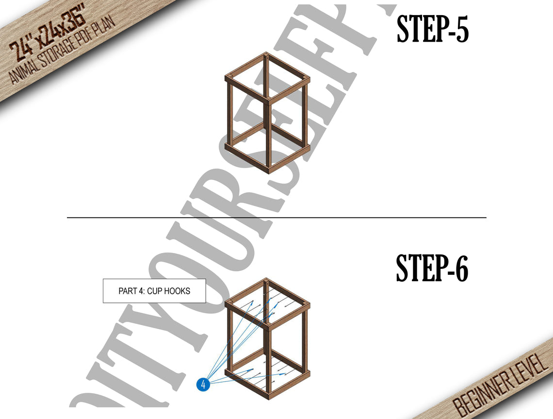 DIY Toy Storage with Elastic Straps: Easy Woodworking Plan with Animation