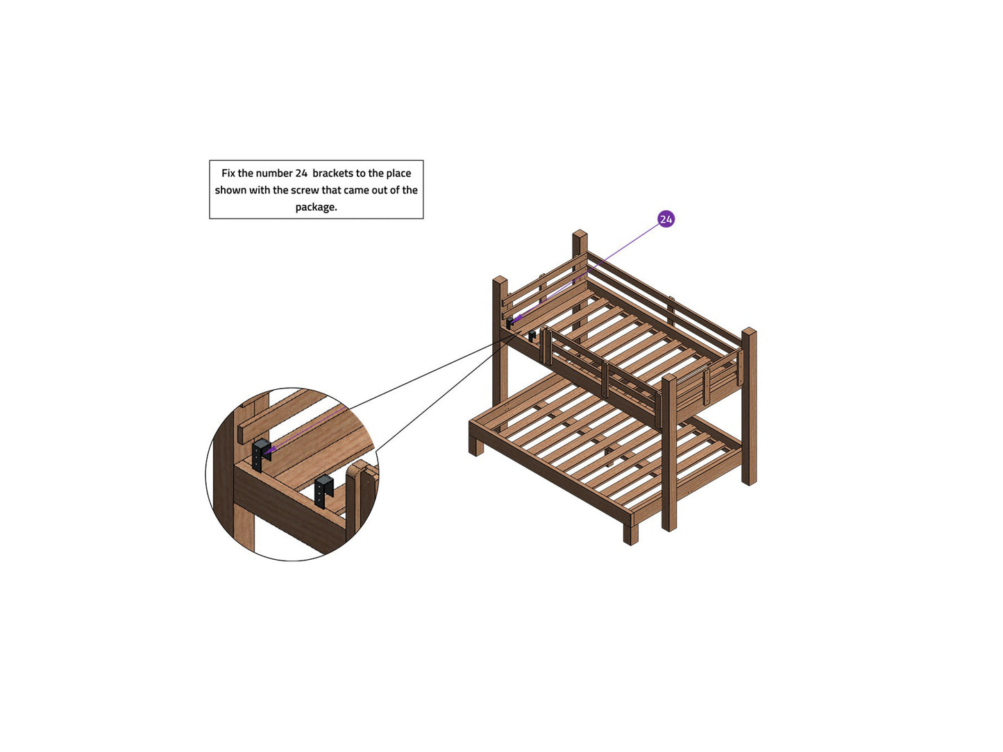 DIY plans for Bunk Bed with Full over twin