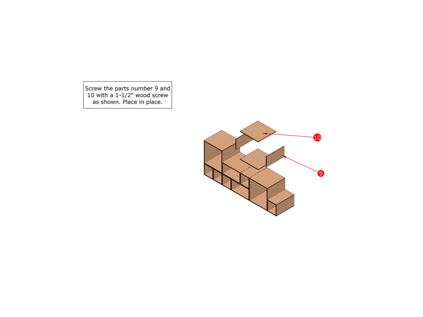 DIY Full Bunk Bed, Cube Stairs: Wood Plan & Animation