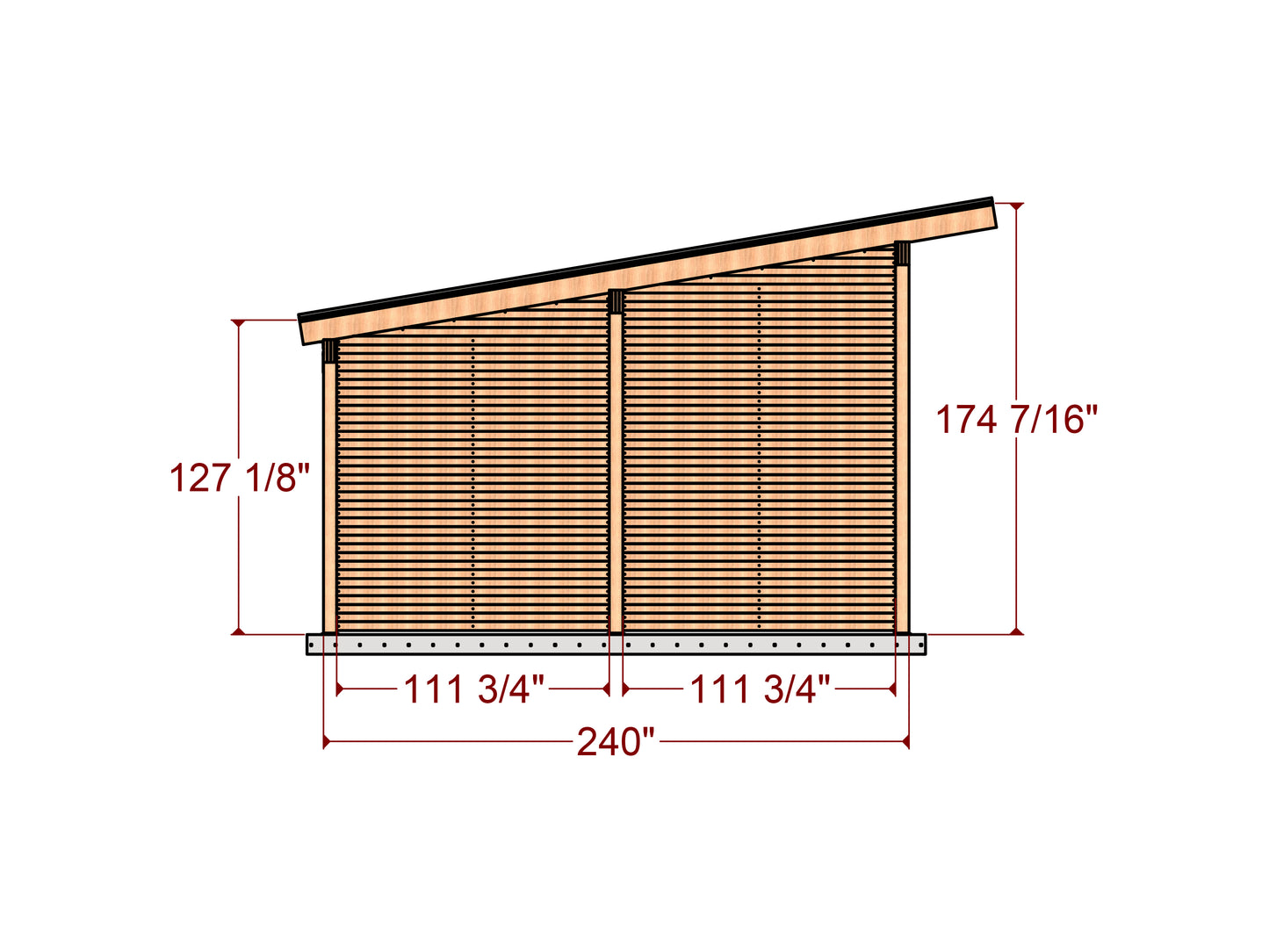 DIY 2-Car Carport with 12x20 Storage Area - Detailed Plans, Cut List, and Animation