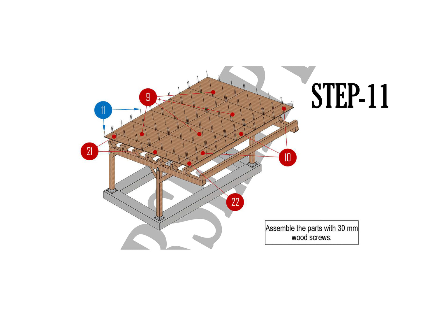 Build Your Own Shelter - DIY Carport Plans (6.5m x 5.5m, Single Slope Roof) with Animated Guide & Cutting List