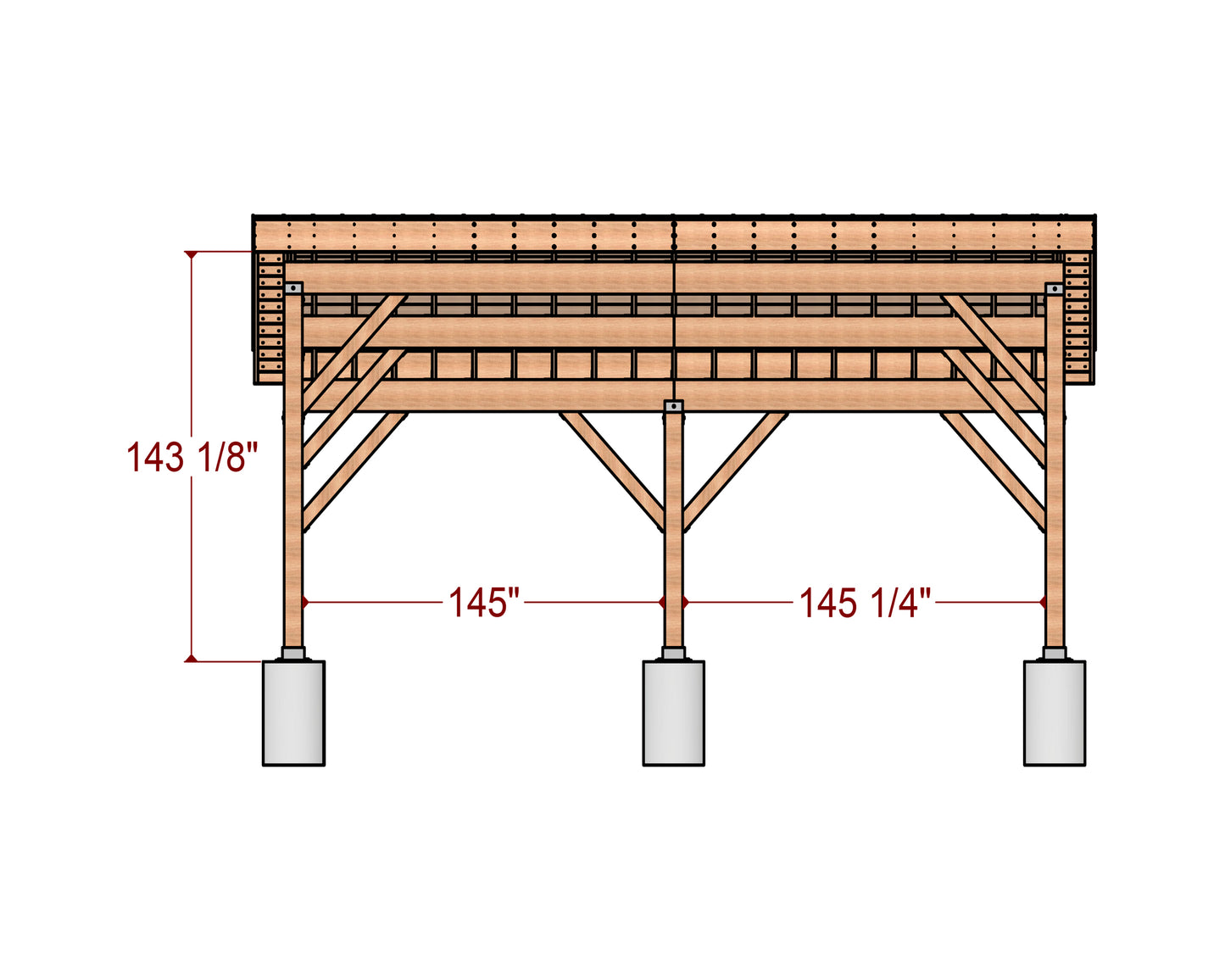 20x26 Carport Plans with Construction Animation, DIY Woodworking Blueprints