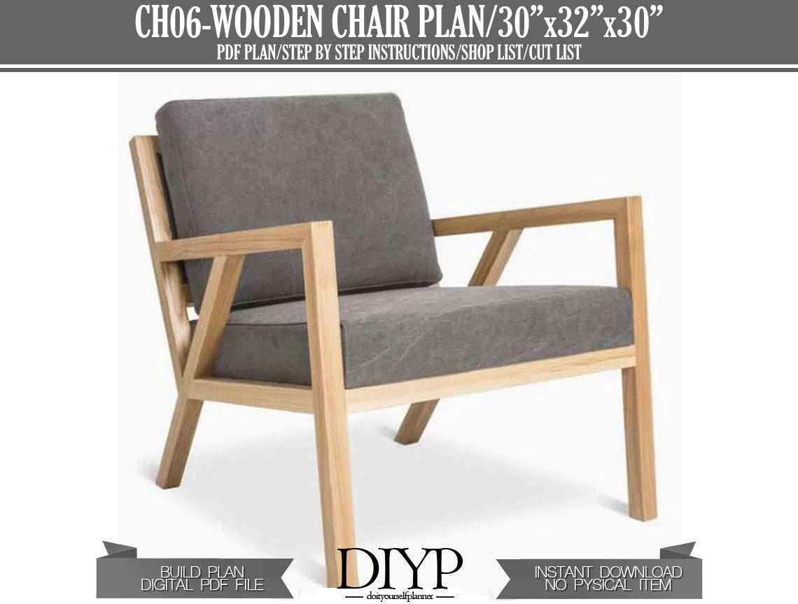 Modern wooden chair plans for woodworking