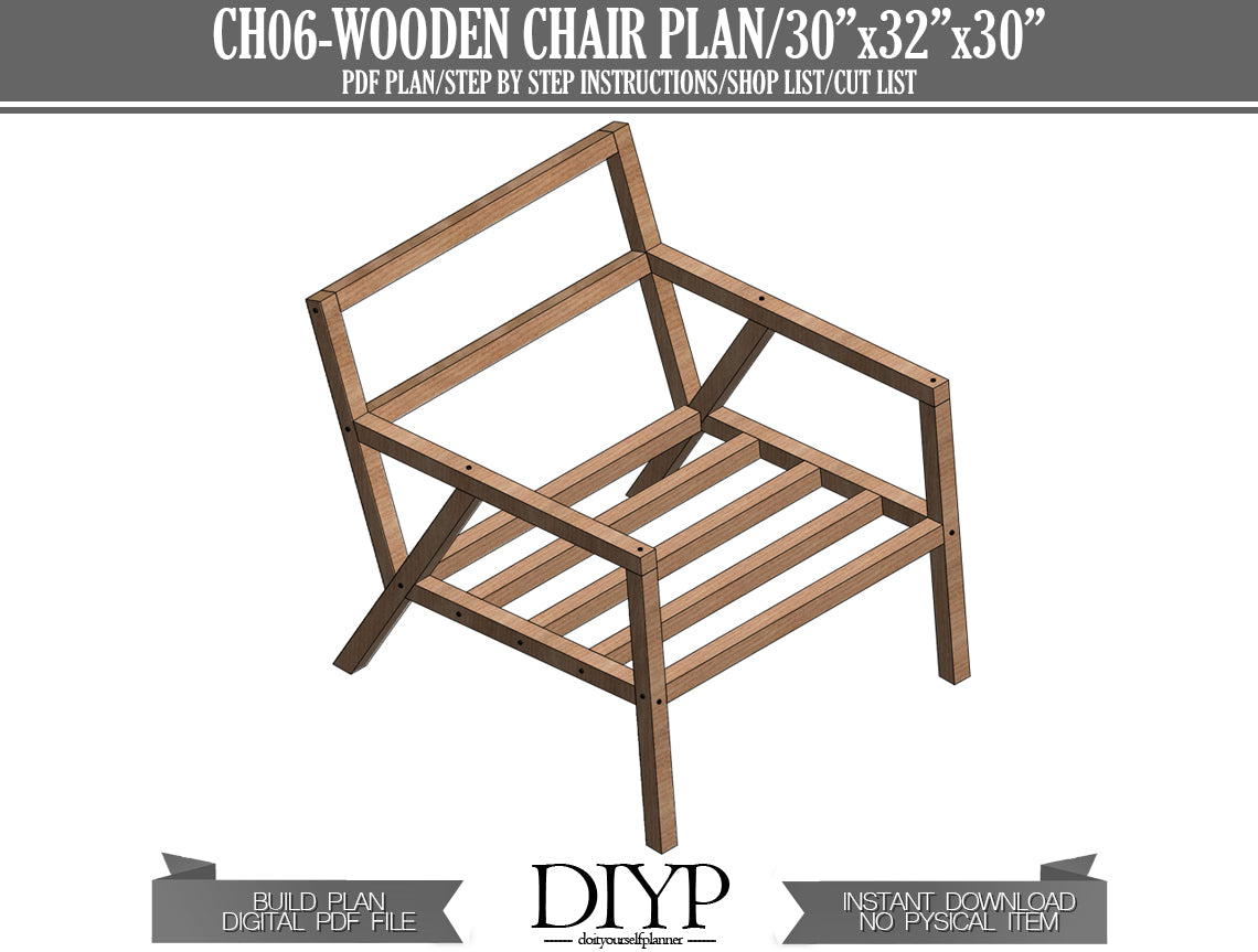 Modern wooden chair plans for woodworking