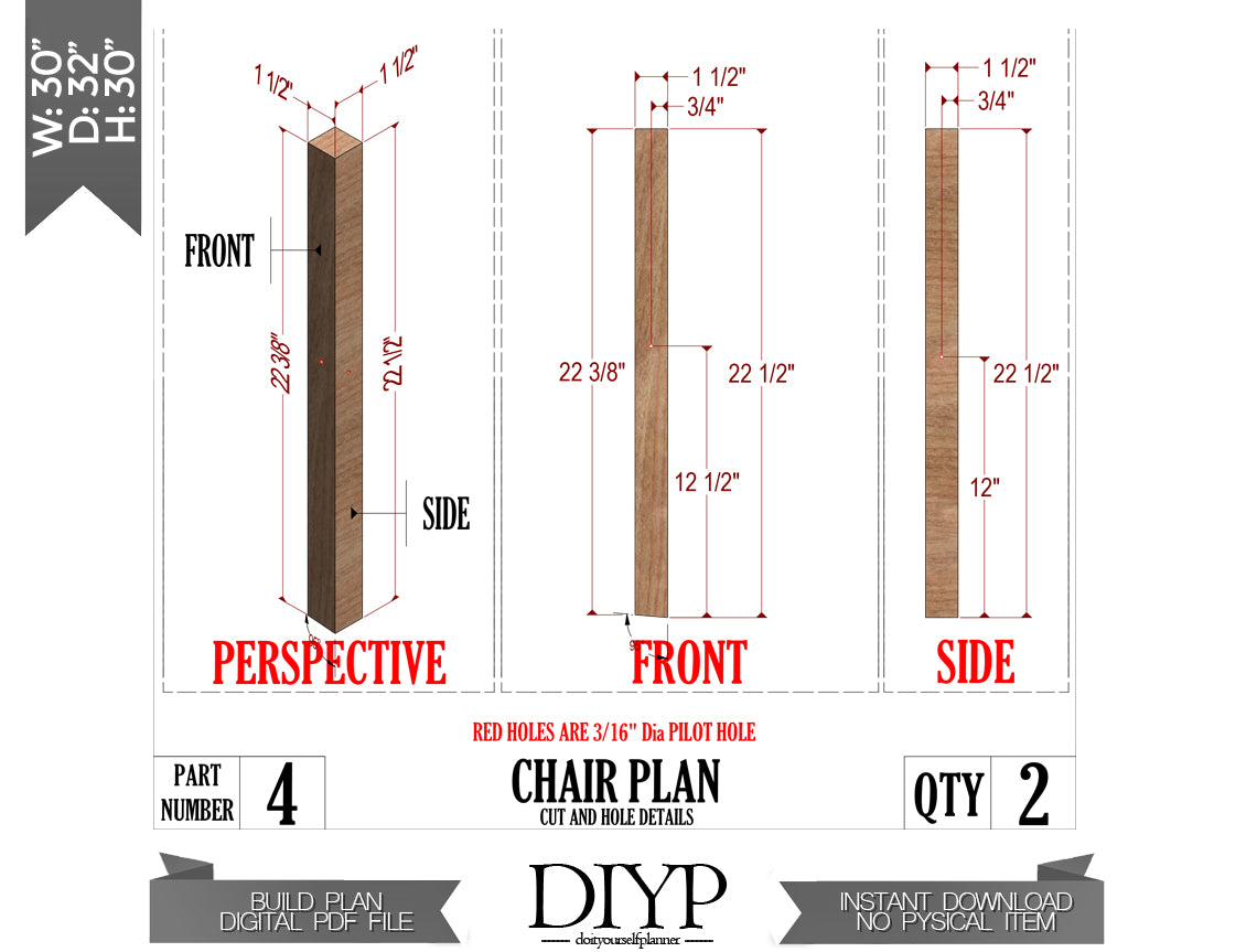 Modern wooden chair plans for woodworking