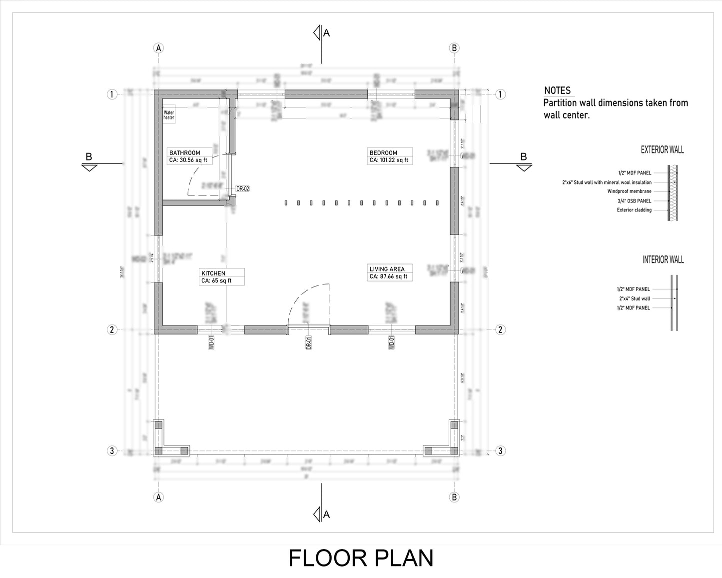 Modern Farmhouse House Plans with Veranda | 20x16 Single Story Home | Printable PDF | Instant Download