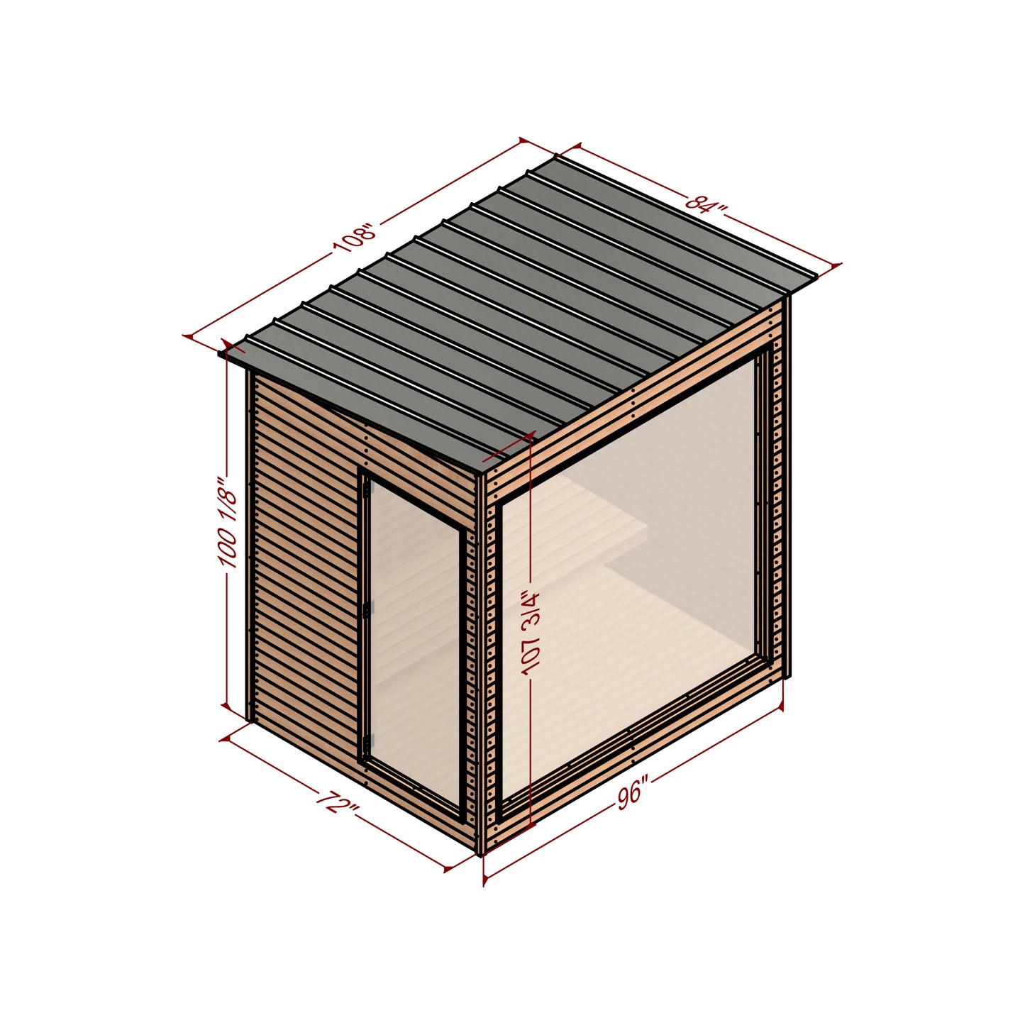 Outdoor Sauna DIY Plan | 6x8 Wood Sauna Plans | Backyard Sauna Building Guide