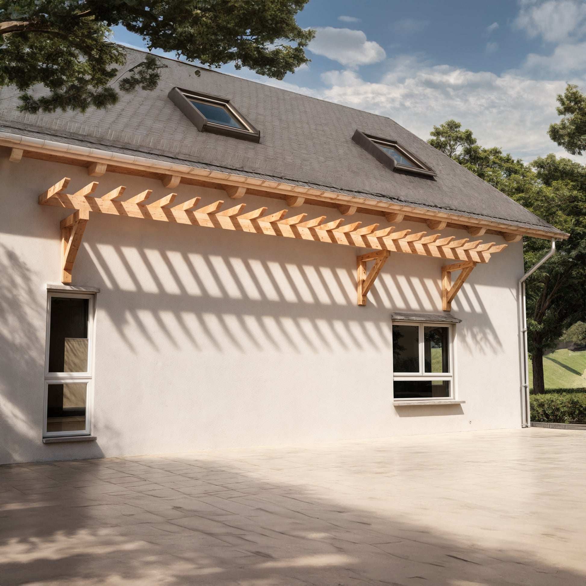 wood trellis above garage door 20 ft Window trellis cottage door pergola - door garage arbor