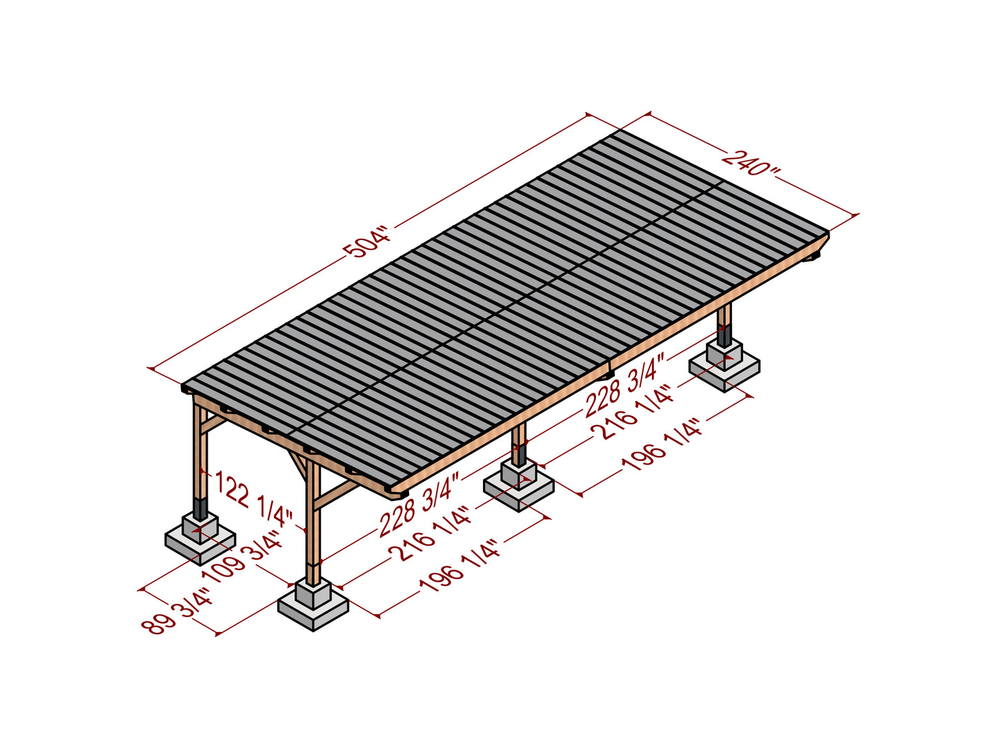 How to Build a 20x40 ft Carport with a Sloping Roof: DIY Woodworking Plan