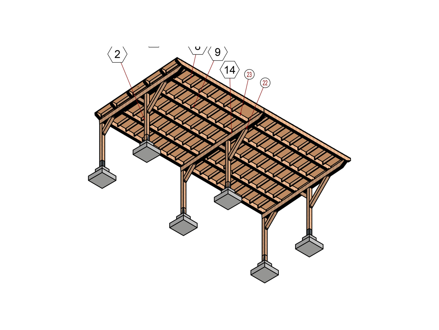 How to Build a 20x40 ft Carport with a Sloping Roof: DIY Woodworking Plan