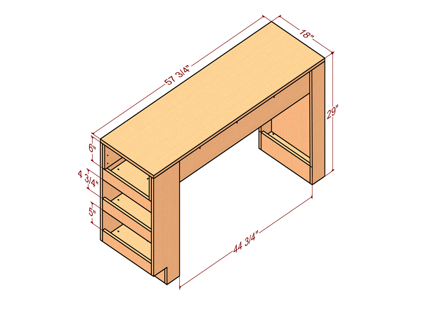 Maximize Bed Space & Fun! DIY Full-Size Bunk Bed with Storage, Desk & Drawers (Woodworking Plan)