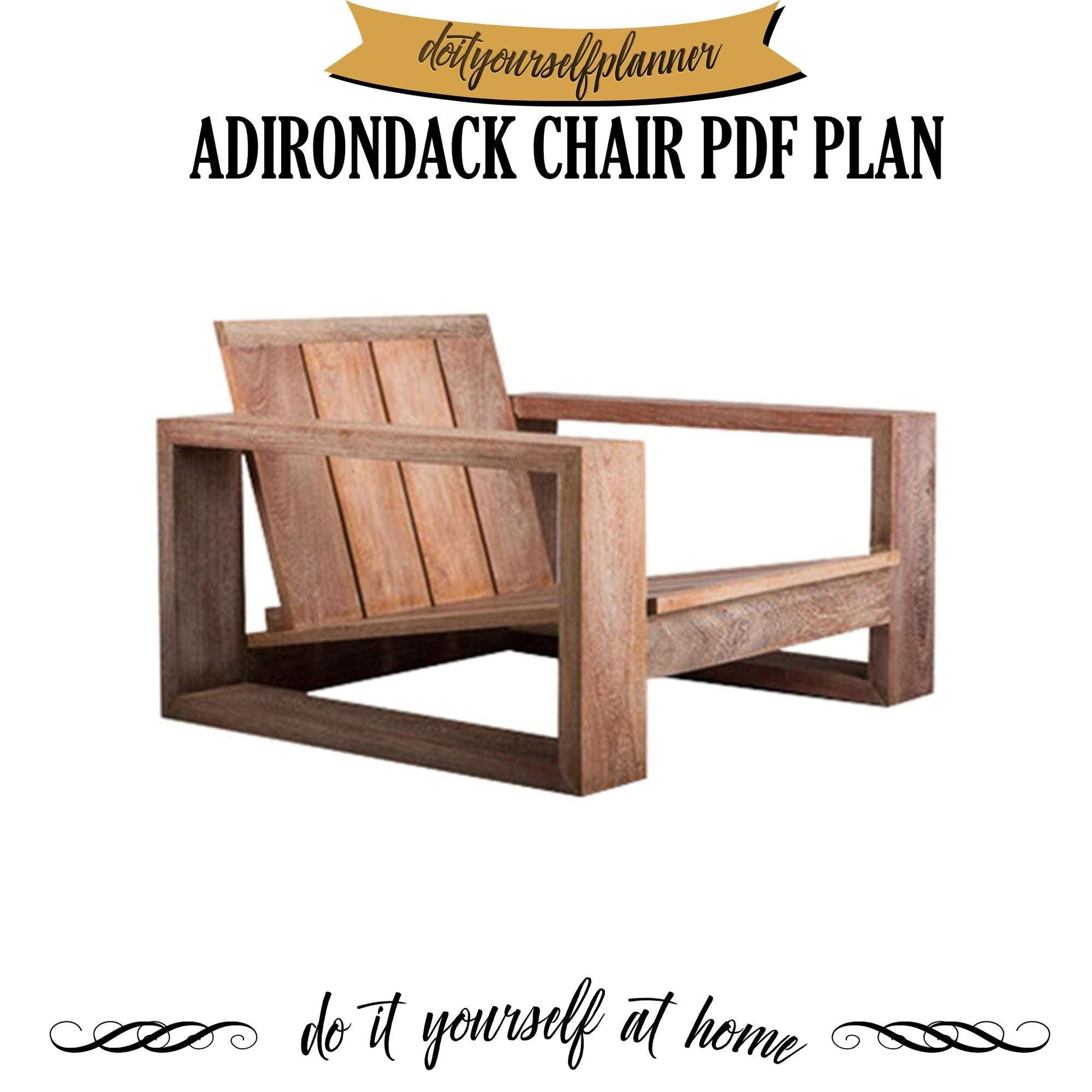 Craft Your Perfect Modern Adirondack Chair | Premium Woodworking Plans for Sale