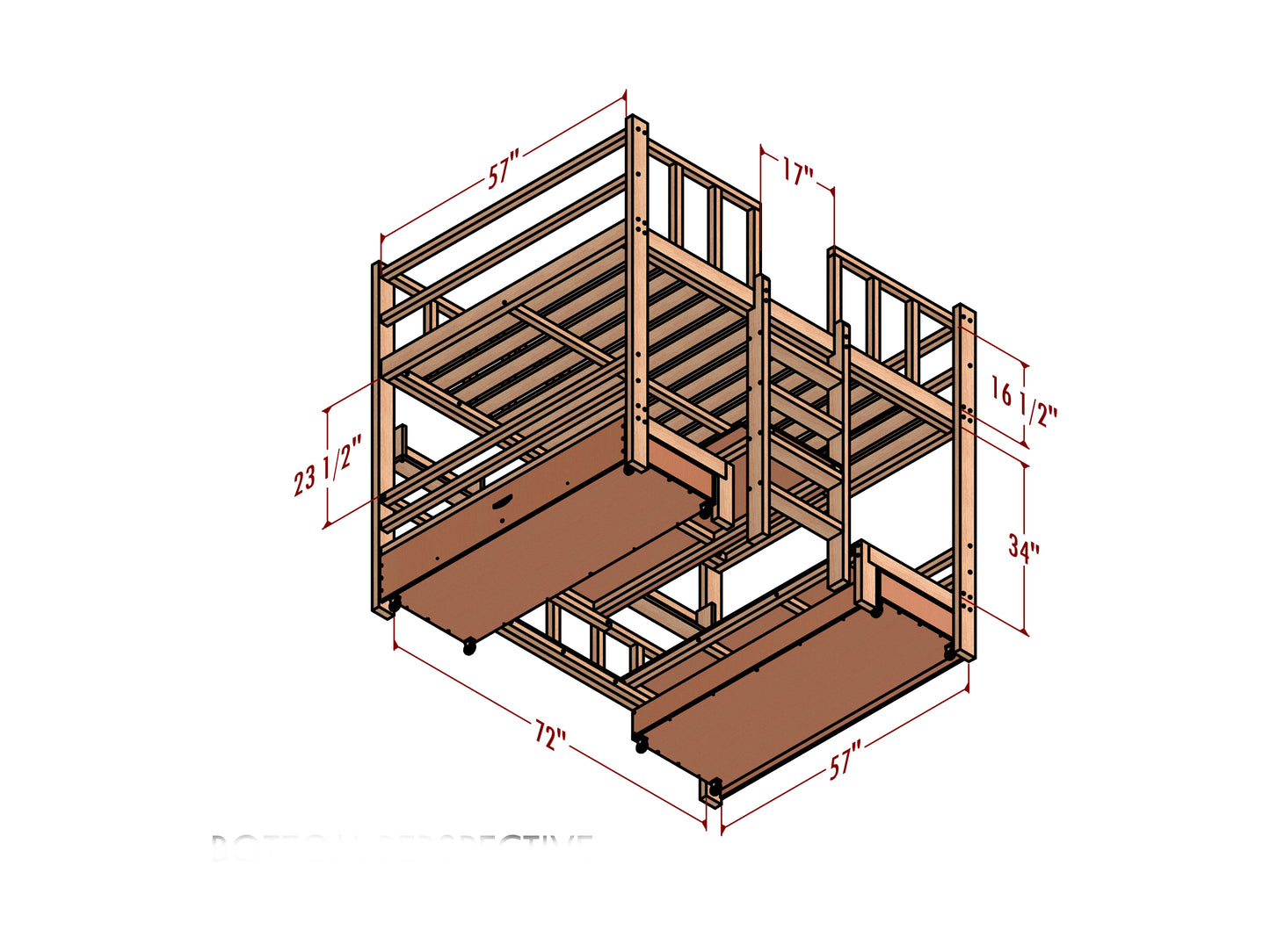 Diy plans for bunk bed, bunkbed blueprints, affordable bunkbed