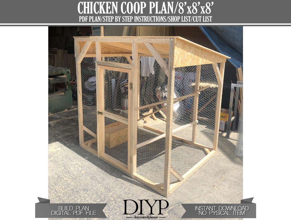 Chicken Coop Plans, build plans for coop, easy woodworking plans