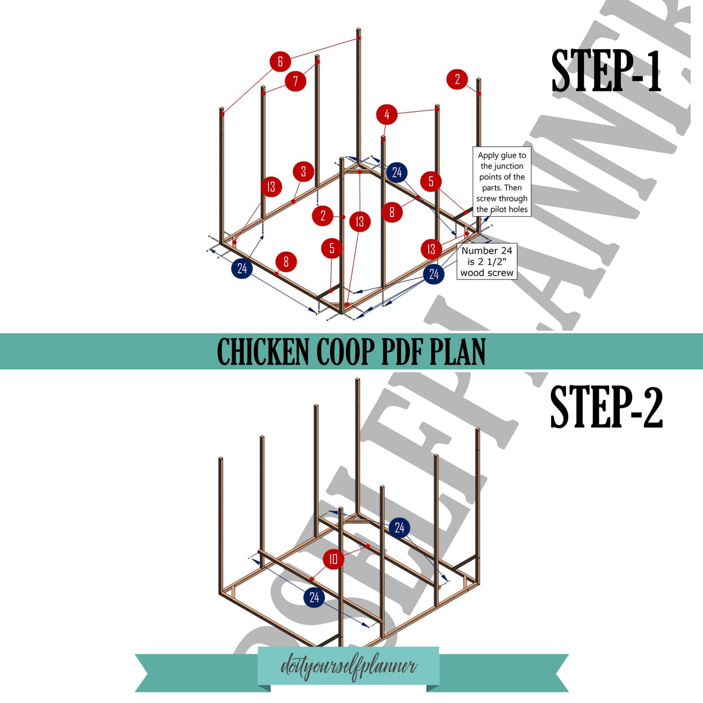 Chicken Coop Plans, build plans for coop, easy woodworking plans