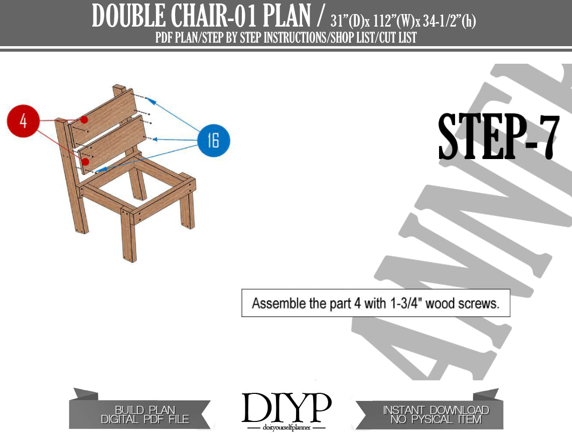 Two adirondack chair build plans, Two chair with table digital plans, diy plans for chiar