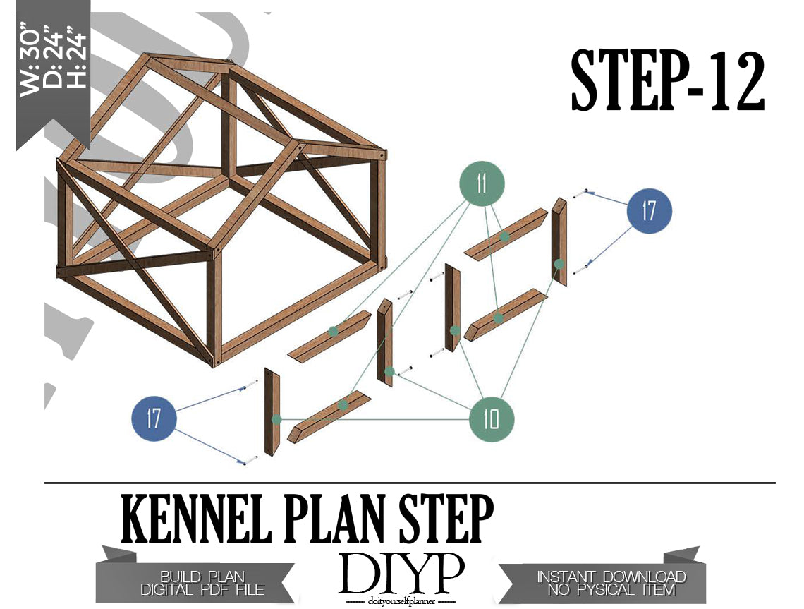 DIY Medium Dog Kennel Plans with 3D Animation - Build Your Dog a Cozy Home