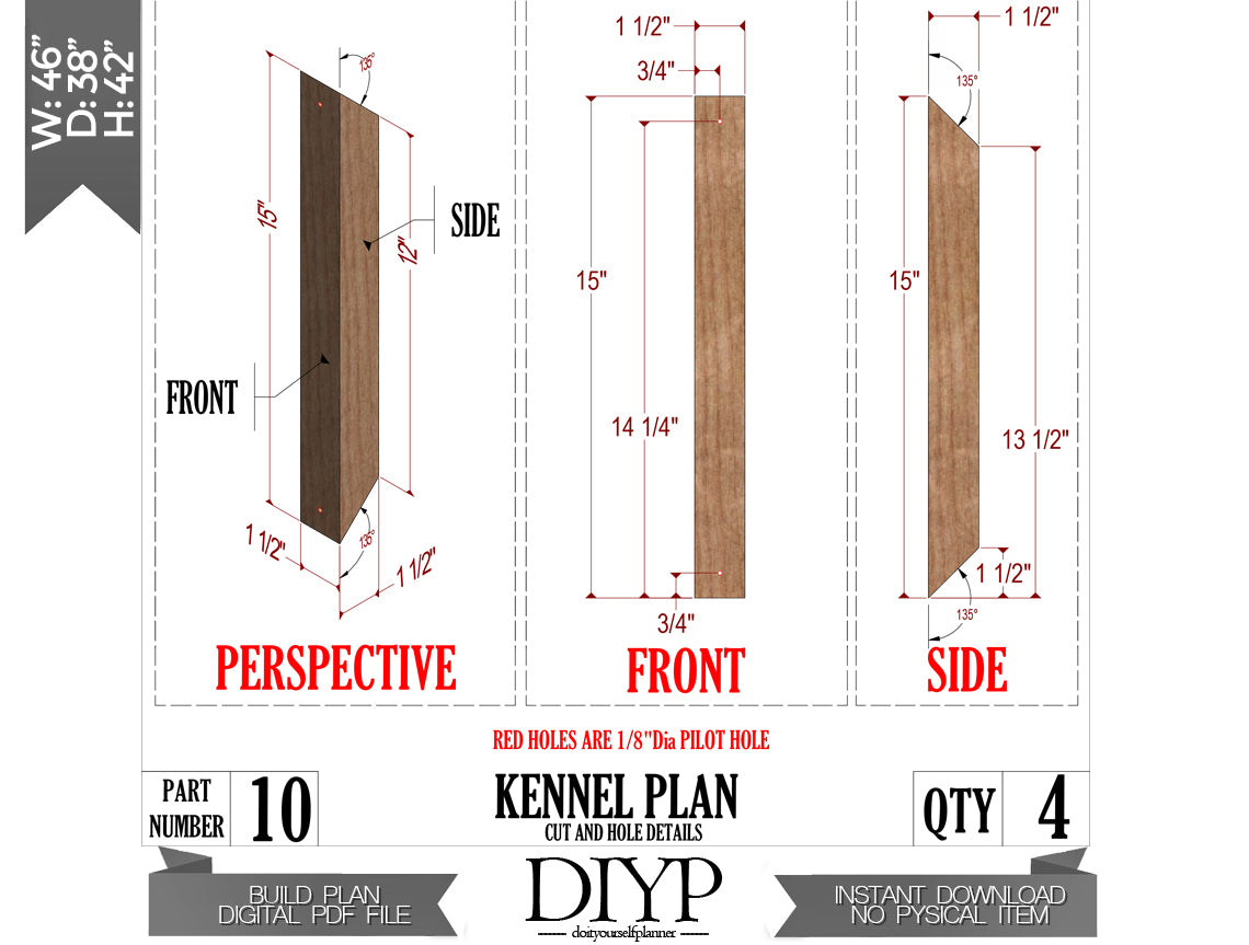 XL Dog Kennel Plans - DIY, Easy-to-Follow with Construction Animation, Shopping & Cutting Lists