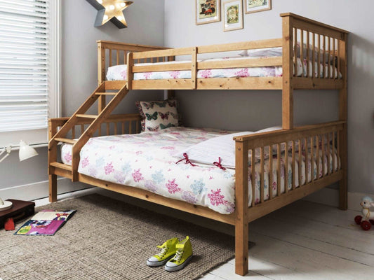 DIY plans for Bunk Bed with Queen and Twin XL Bed - Make a stylish and useful bunk bed