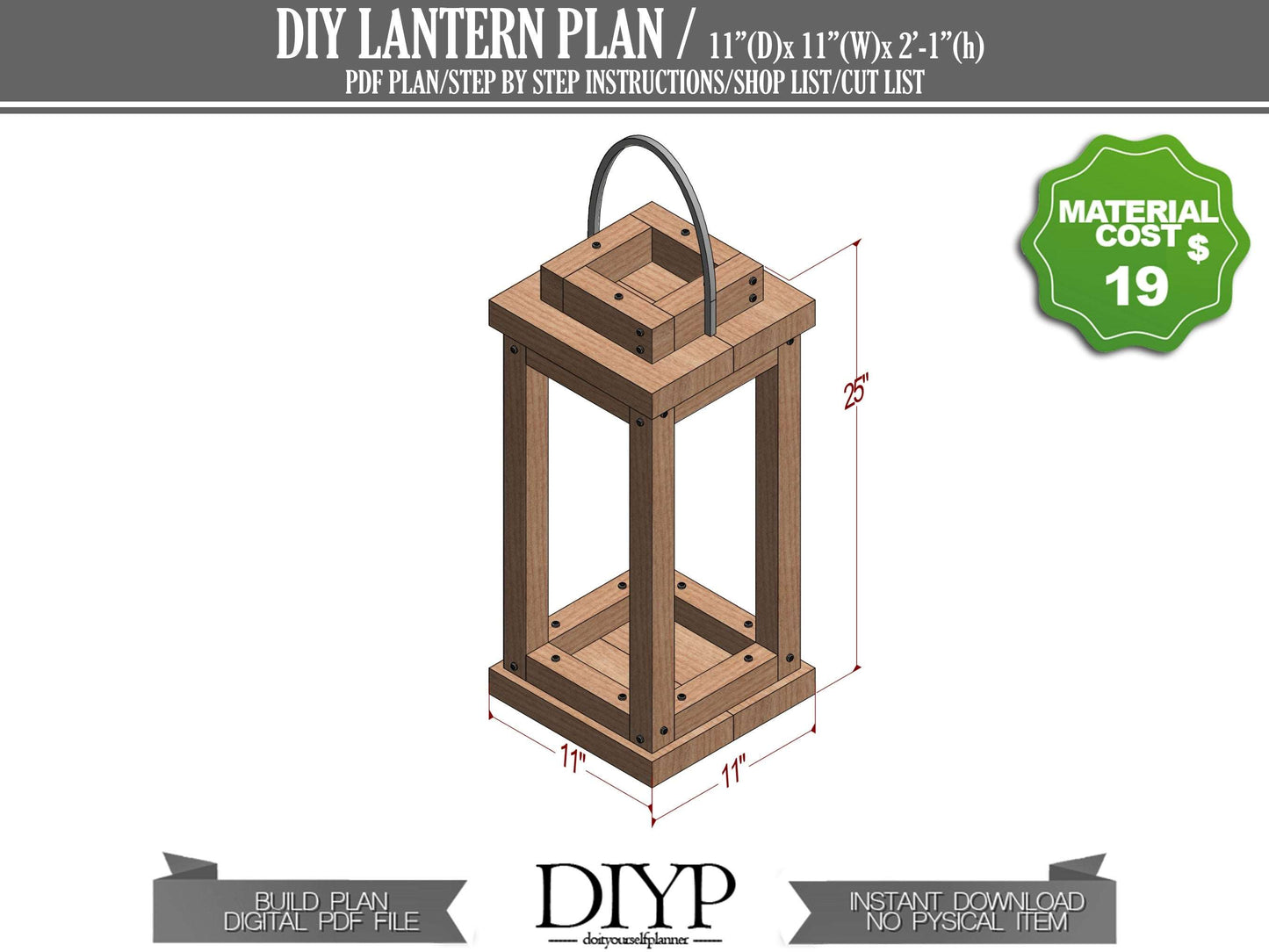 Diy plans for Farmhouse wooden floor lantern - Wooden Lantern for Wedding Table Decoration - Wooden lampion