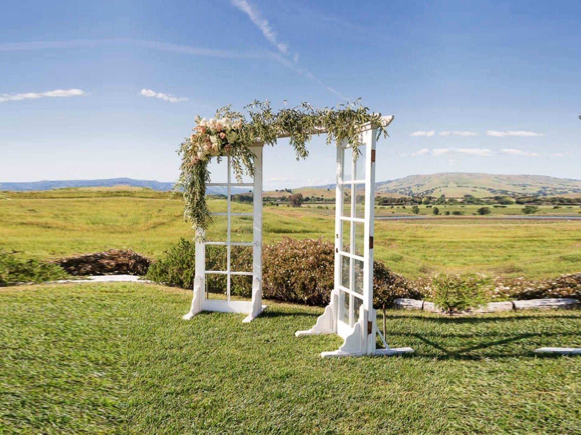 Double Door Wedding Arbor Plans - DIY plans for bohem wedding trellis - Build plans for wedding arch