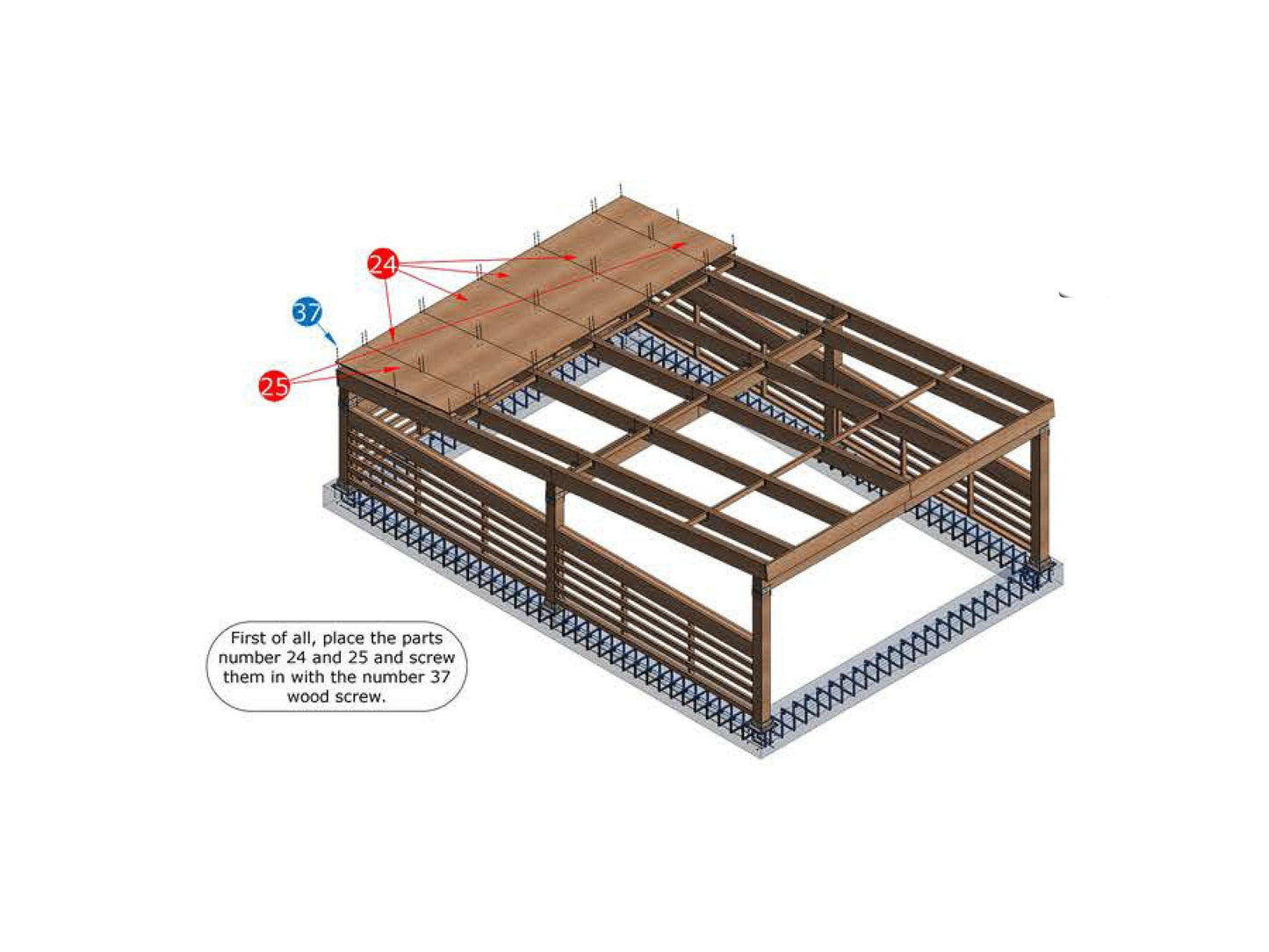 20x30 Carport Plans - Car Garage for Two Car - Modern Pavilion Plans - Shed plans