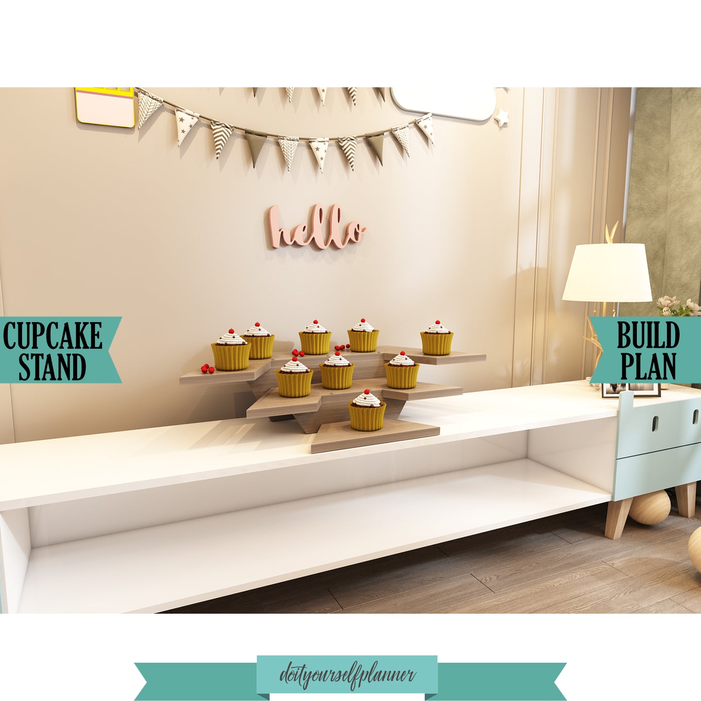 DIY Portable Cupcake Stand Plans - Build Your Own Stunning Dessert Display