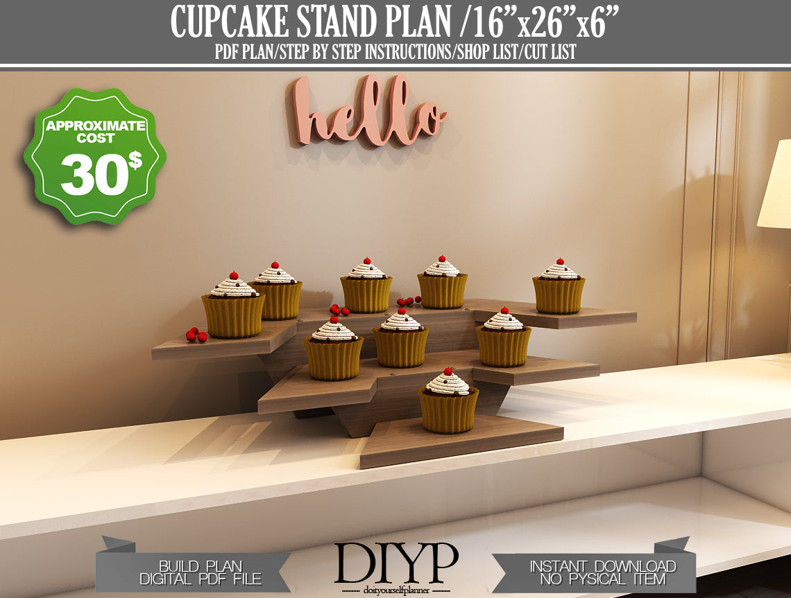 DIY Portable Cupcake Stand Plans - Build Your Own Stunning Dessert Display