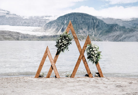 DIY Mountain Wedding Arbor Plans - 108" Long x 84" High - With Construction Animation & Cutting List