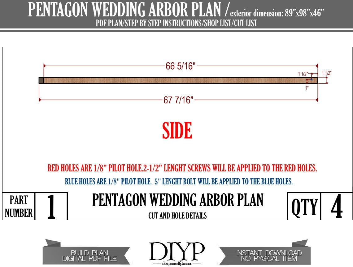 How to build a wedding arbor - pentagon wedding arch ideas