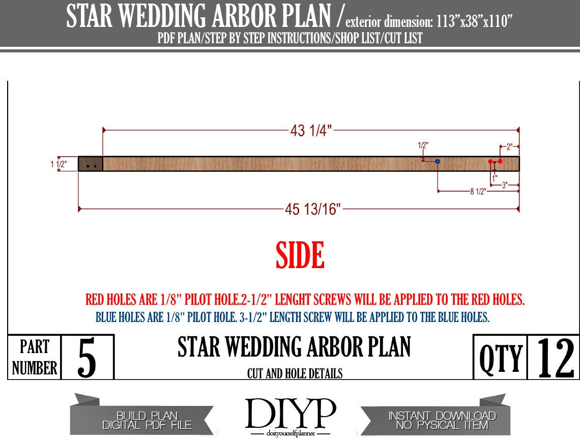 Wedding trellis plans, wedding arch frame, diy project, build plan for wedding arbor, bohem wedding decoration