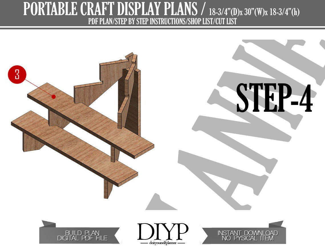 Portable Stand plans, Craft Fair Display, diy wooden cupcake plans, Build Plans