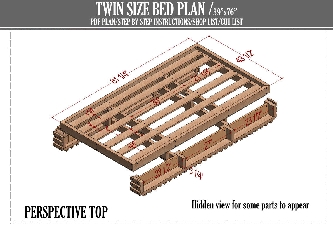 Crib size Excavator Bed Plans, Bed Plan, Children Bed plan, Bulldozer bed plan