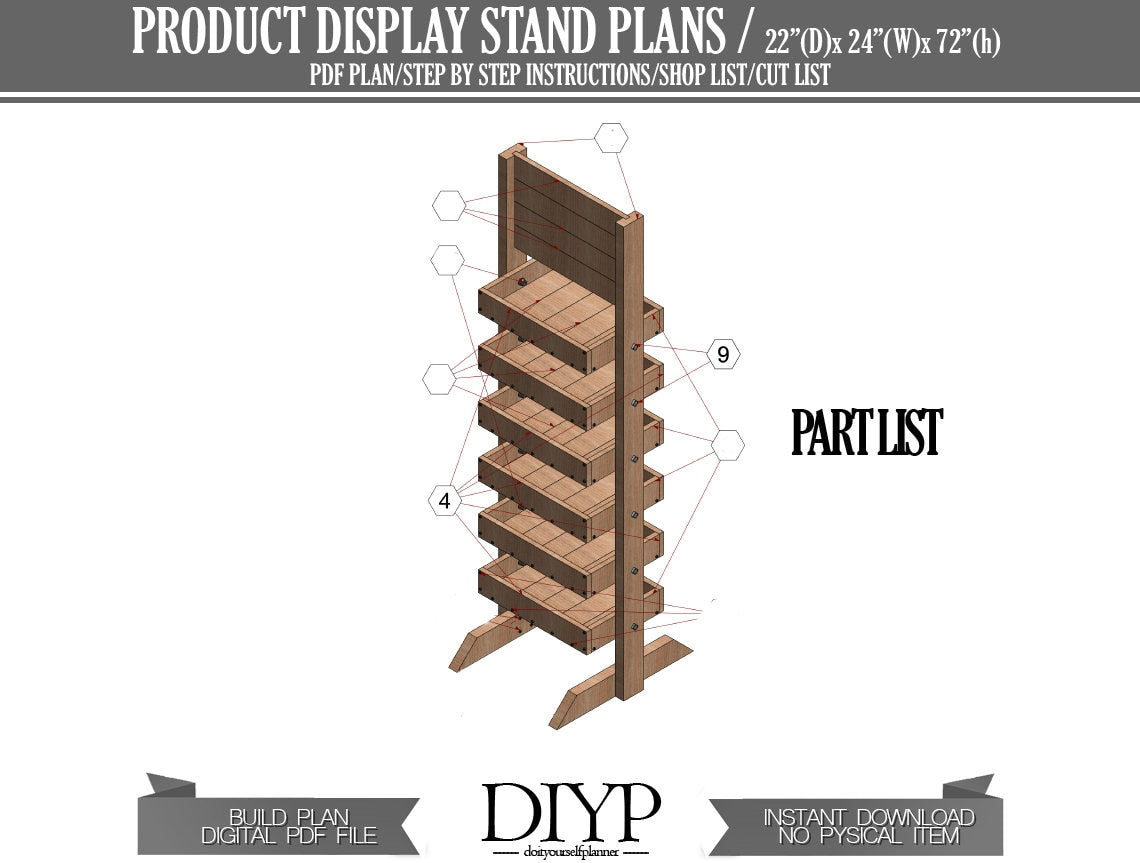 Product Display rack plan, Wooden wine bottle rack with chalkboard build plans, Display stand plans for greengrocery