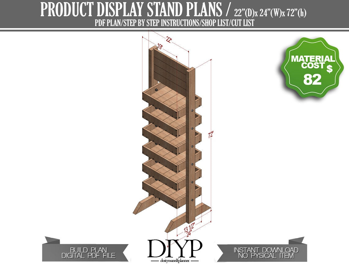 Product Display rack plan, Wooden wine bottle rack with chalkboard build plans, Display stand plans for greengrocery