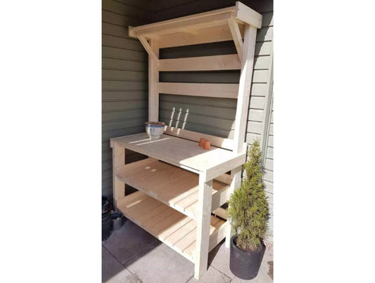 DIY Plans for Potting Bench, Easy woodworking plan for wooden table