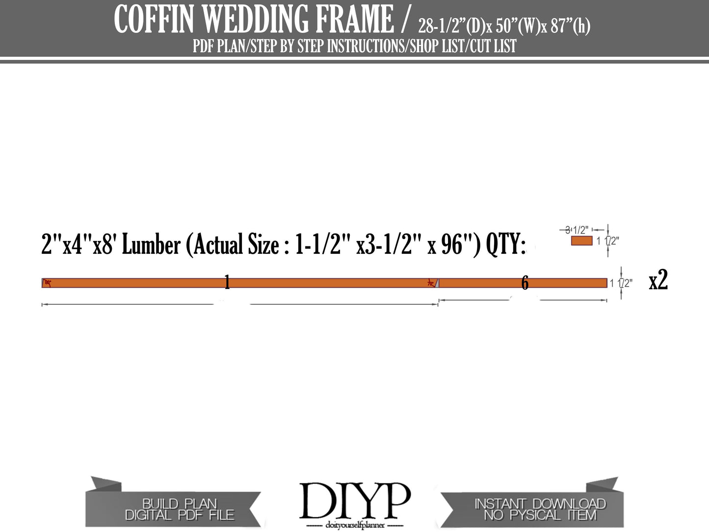 Portable Coffin Wedding Arbor DIY Plans - Funny Arch Build Instructions