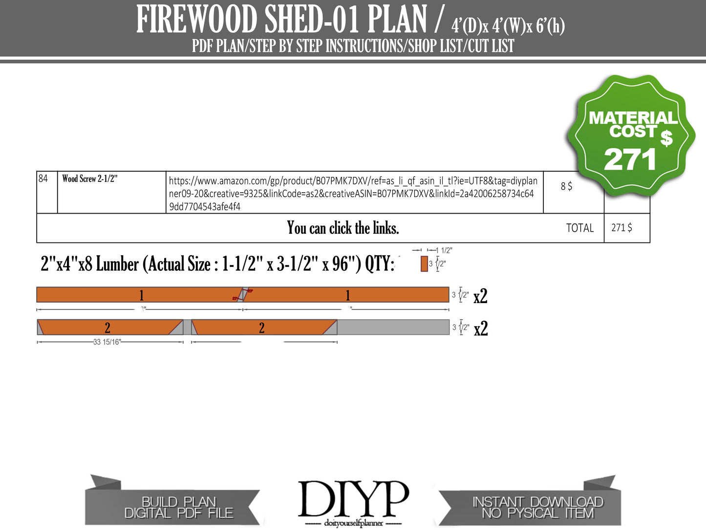 Firewood Shed Plans - How to build a firewood log rack