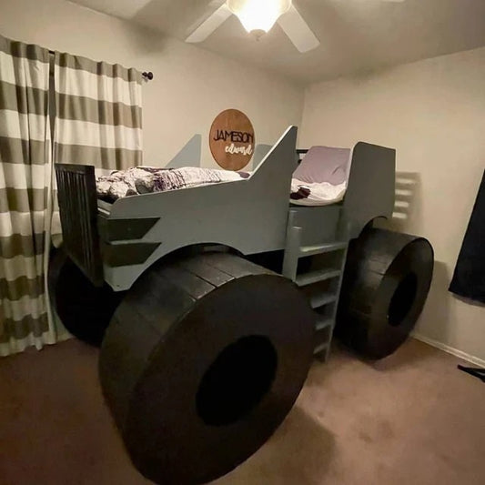 Diy Bed Plans for kids,Beatiful monster truck bed frame,Cnc cut files,Cheap kids bed,Toddler bed plans,Boys bed plan