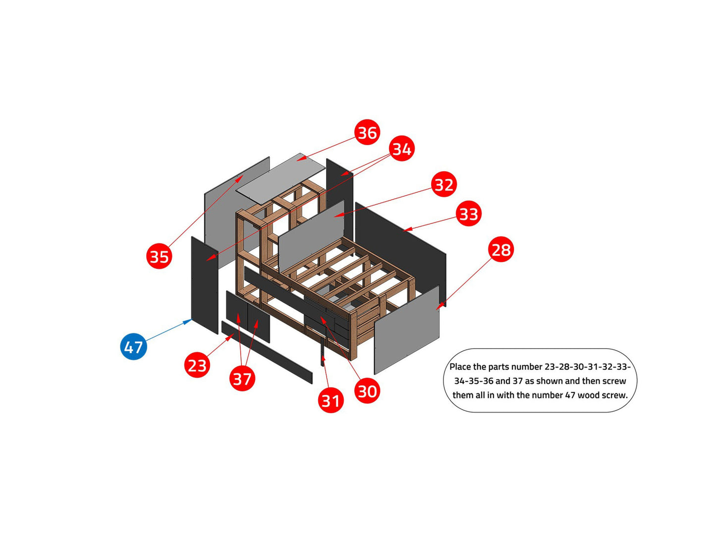 Space saver bunkbed,Full size bunkbed plans, bunkbed with storage, bunkbed with drawers